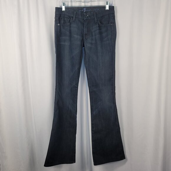 Women's 7 For All Mankind A-Pocket Jeans Size 27 Bootcut Medium Wash - Picture 1 of 15